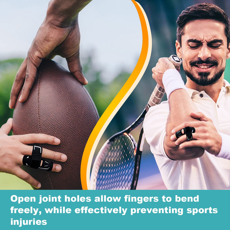 VerteLife Finger Splint Finger Sleeve Support Protector Prevents Sport Injury, Elastic Breathable Finger Buddy Finger Brace Reliev Finger Pain, Finger Guards Sport Cushion Bandage M - NewNest Australia