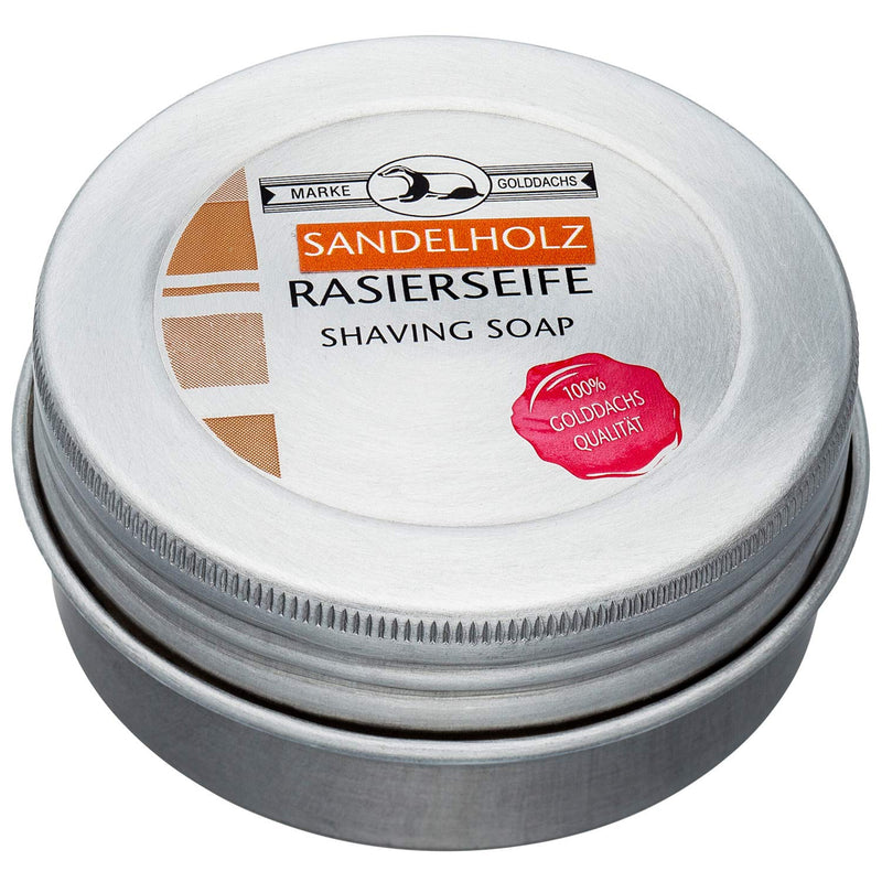 Golddachs shaving soap, sandalwood, in aluminum can - NewNest Australia