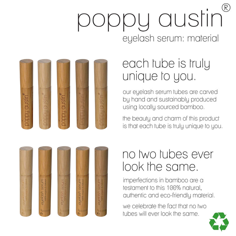 Poppy Austin 9g Eye Lash Serum - Premium Eyelash Growth Serum with Argan Oil, Castor Oil, Caffeine, Vitamin E, Aloe Vera - Vegan, Cruelty-Free Eyelash Serum, Growth Enhancer for Lashes, Brows - NewNest Australia