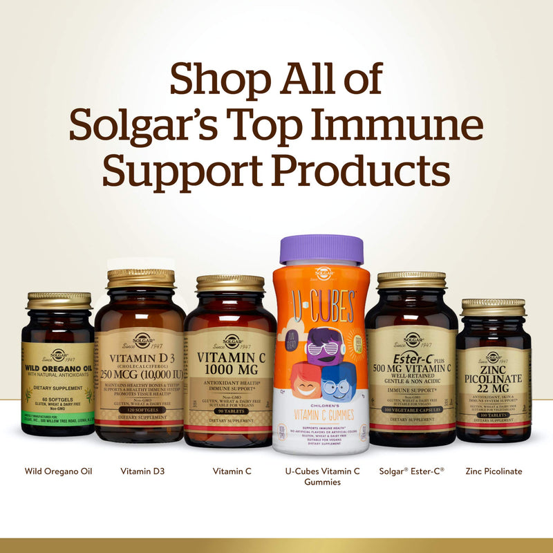 Solgar Ester-C Plus 500 mg Vitamin C (Ascorbate Complex) - Gentle & Non Acidic - Antioxidant & Immune Support - 100 Vegetable Capsules (100 Servings) 100 Count - NewNest Australia