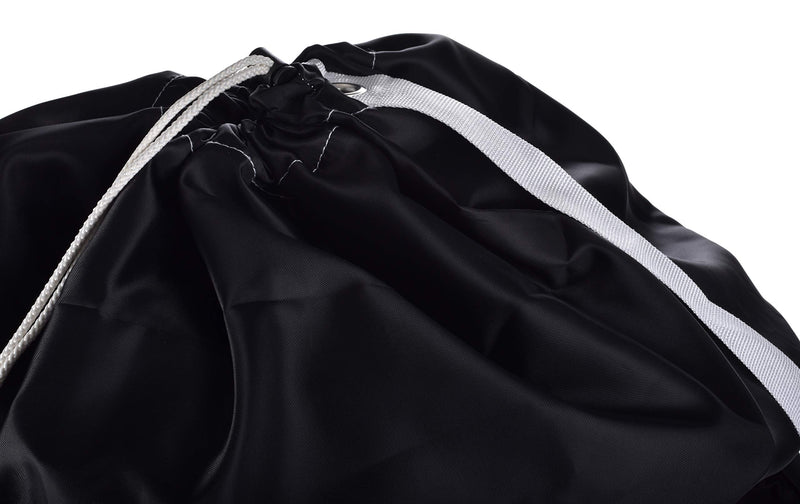 NewNest Australia - Shoulder Strap Laundry Bag - Drawstring Locking Closure, Durable Nylon Material, Large Capacity, Heavy Duty Stitching, Hands Free Carrying, Perfect for Laundromat or College Dorm. (Black | 30" x 40") Black 