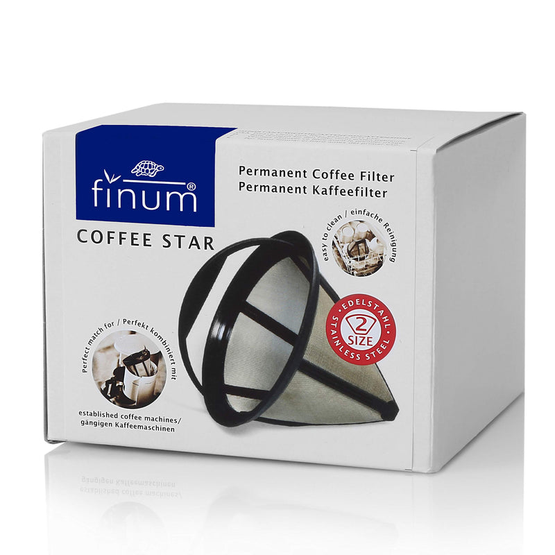 finum Coffee Star Size 2 Mesh Filter, Black - NewNest Australia