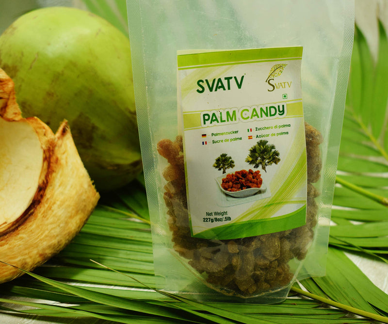Svatv Palm Candy | Natural Sweetener Powder | Gluten Free ‚ Sweeteners | Refined Sugar Alternative | Substitute For Baking | Without Preservatives | No Artificial Flavors - 500G - NewNest Australia