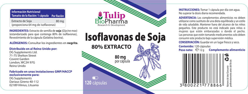 SOJA Isoflavones 80% Extract 120 Capsules Non-GMO, Laboratory Tested, Supports Hormonal Health - NewNest Australia