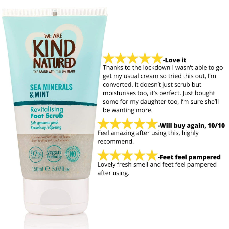 Kind Natured Sea Minerals and Mint Revitalising Foot Scrub 150ml - NewNest Australia