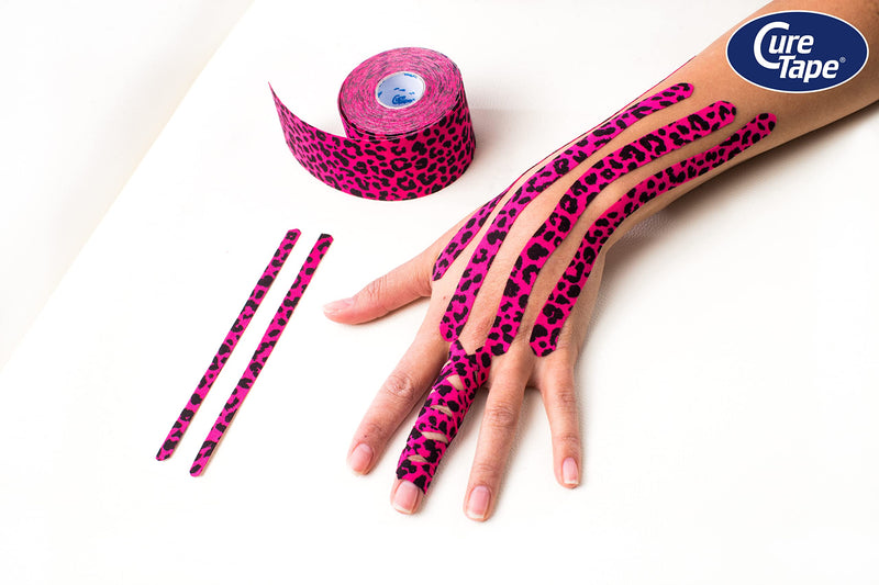 CureTape Art Printed Uncut Kinesiology Tape | 1 Roll 5cm x 5m | Waterproof Kinesiology Tape for Knee, Arm, Shoulder, Legs & Muscles | K Tape With The best Adhesion | Injury Muscle Tape | Leopard - NewNest Australia