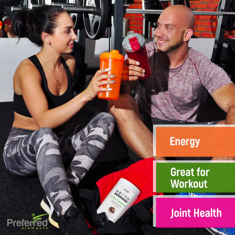 Keto Collagen Protein Powder with MCT Oil – Keto and Paleo Friendly Grass Fed and Pasture Raised Hydrolyzed Collagen Peptides – Fits Low Carb Diet and Keto Snacks – KEYTO Chocolate Flavor - NewNest Australia