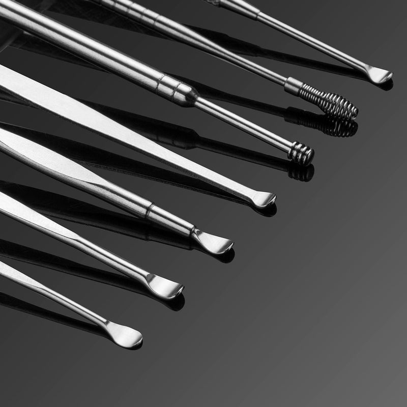 8 Pcs Ear Pick Earwax Removal Kit, Geengle Ear Cleansing Tool Set, Ear Curette Ear Wax Remover Tool with a Cleaning Brush and Storage Box - NewNest Australia