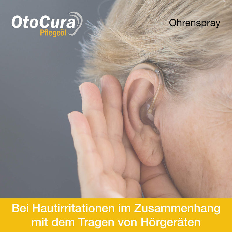 OtoCura ear spray 10 ml, ear cleaner made from olive oil, almond oil and calendula oil for ear cleaning and care of the external ear canal - NewNest Australia