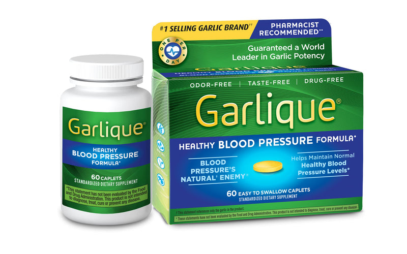 Garlique Healthy Blood Pressure Formula 60 ct (Pack of 1) - NewNest Australia