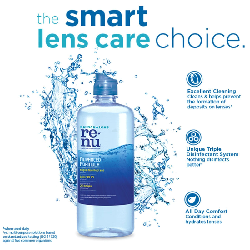 Renu Fresh Multi-Purpose Contact Lens Solution, Travel Size 2 Fl Oz (Pack Of 4) - NewNest Australia