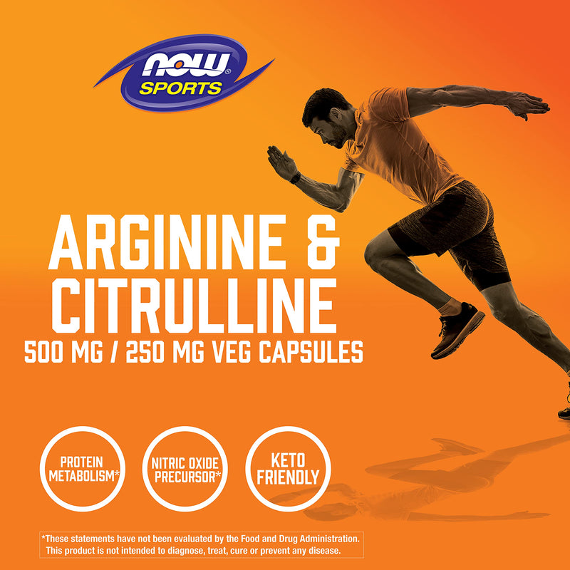 Now Foods Arginine & Citrulline Veg Capsules - NewNest Australia