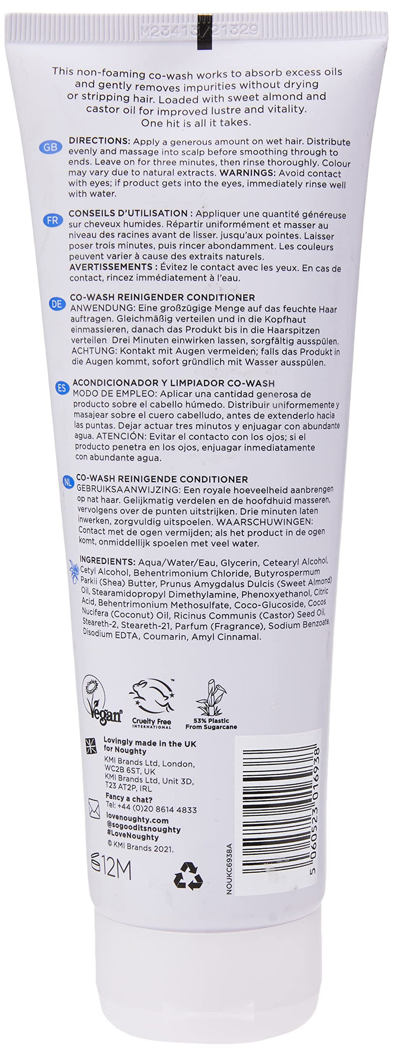 Noughty 1 Hit Wonder Cleansing Conditioner and Co-Wash with Sweet almond oil & castor oil, 97% Natural Sulphate Free Vegan Haircare, Non Foaming 2 in 1 Shampooing Conditioner (250ml) - NewNest Australia