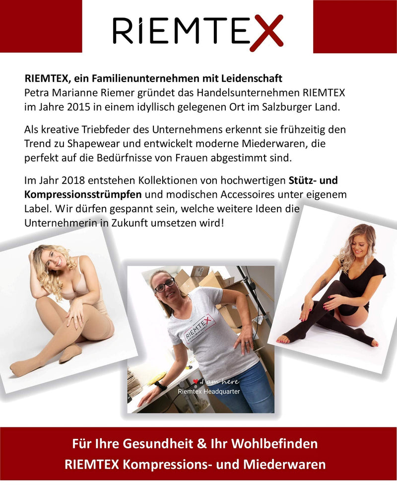 RIEMTEX Medical graded compression stockings class 2 CCL2 open toe calf stockings thrombosis stockings women and men black or beige size 5 - NewNest Australia