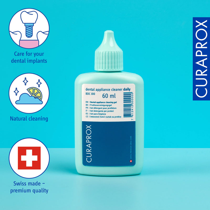 Curaprox braces and denture cleaning gel BDC 100 Daily, 60 ml - NewNest Australia