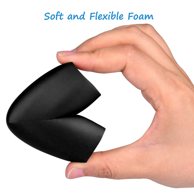 Furniture Edge and Corner Guards | 16.2ft Protective Foam Cushion | 15ft Bumper 4 Adhesive Childsafe Corners | Baby Child Proofing Foam Set and Safe for Table, Fireplace, Countertop | Black - NewNest Australia