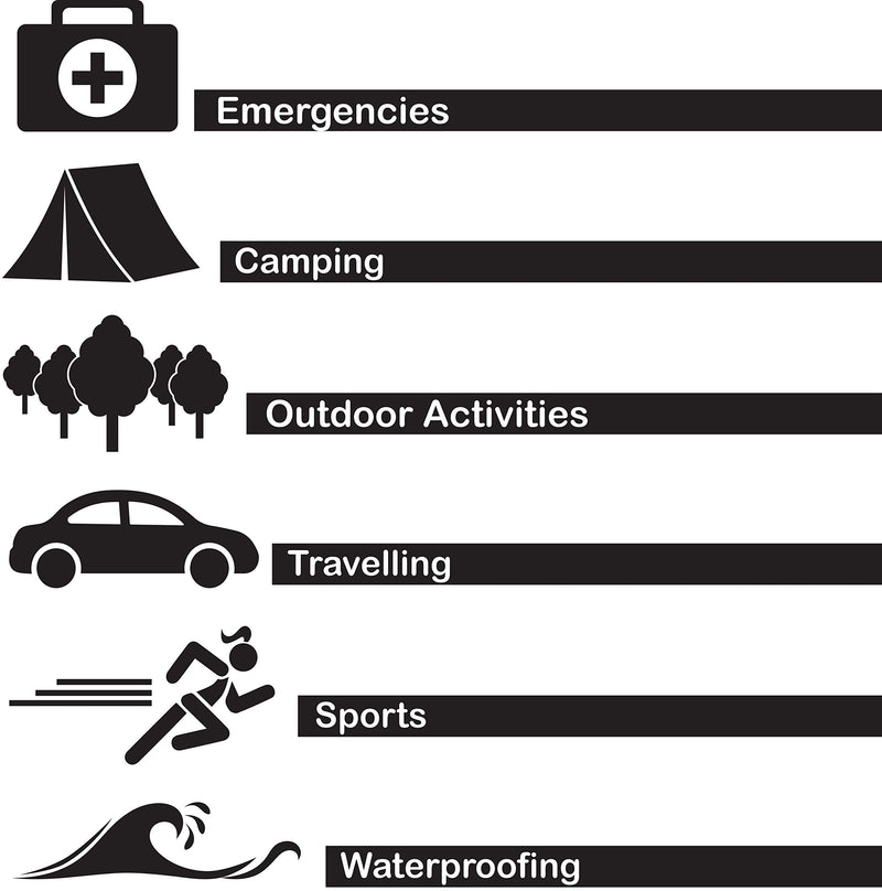 Rescue blanket rescue blankets set of 5 (= 5 pieces) silver 210 x 132cm rescue foil for first aid emergency rescue services - NewNest Australia