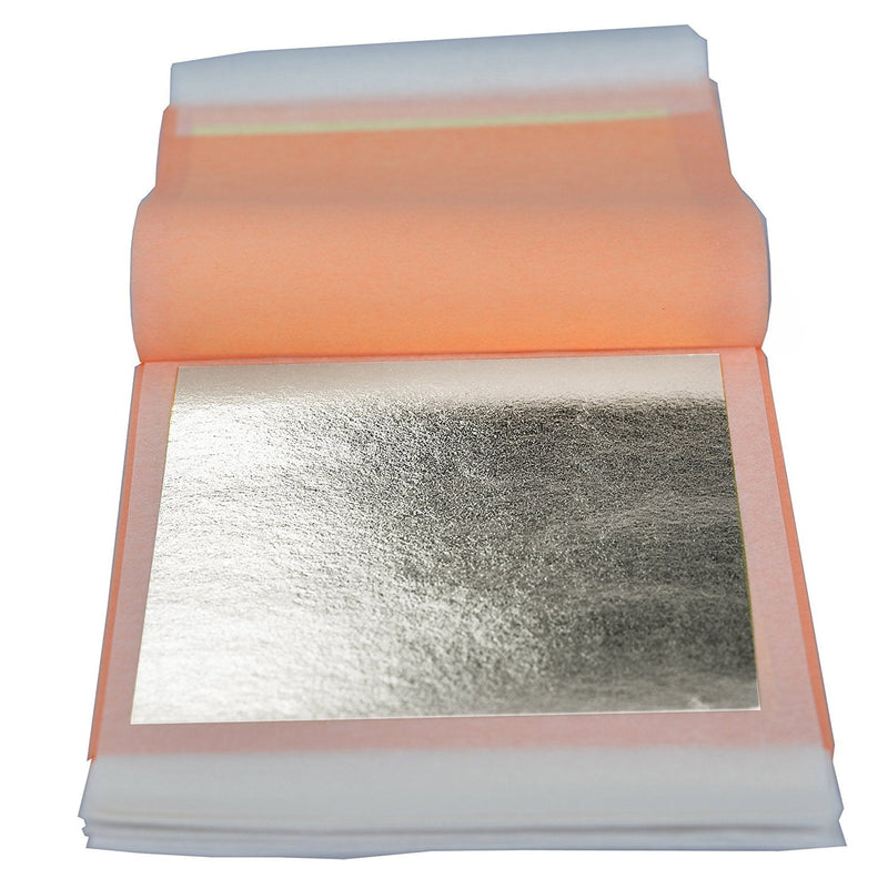 Barnabas Blattgold - Genuine Silver Leaf Sheets, Professional Quality Booklets (Transfer, 3.75", 25 Sheets, Silver) Transfer, 3.75", 25 sheets - NewNest Australia