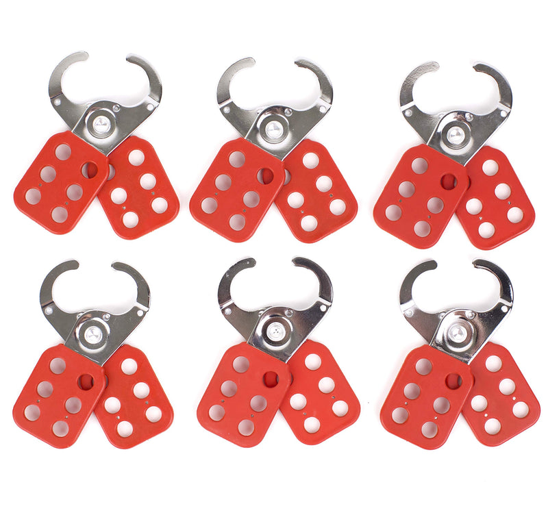 TRADESAFE Lock Out Tag Out Lock Hasp. 6 Pack Lockout Tagout Hasp. Steel Padlock Hasp for Lock Out Devices. Heavy Duty Loto Hasp for Lockout Safety Supply, Kits, and Stations - NewNest Australia