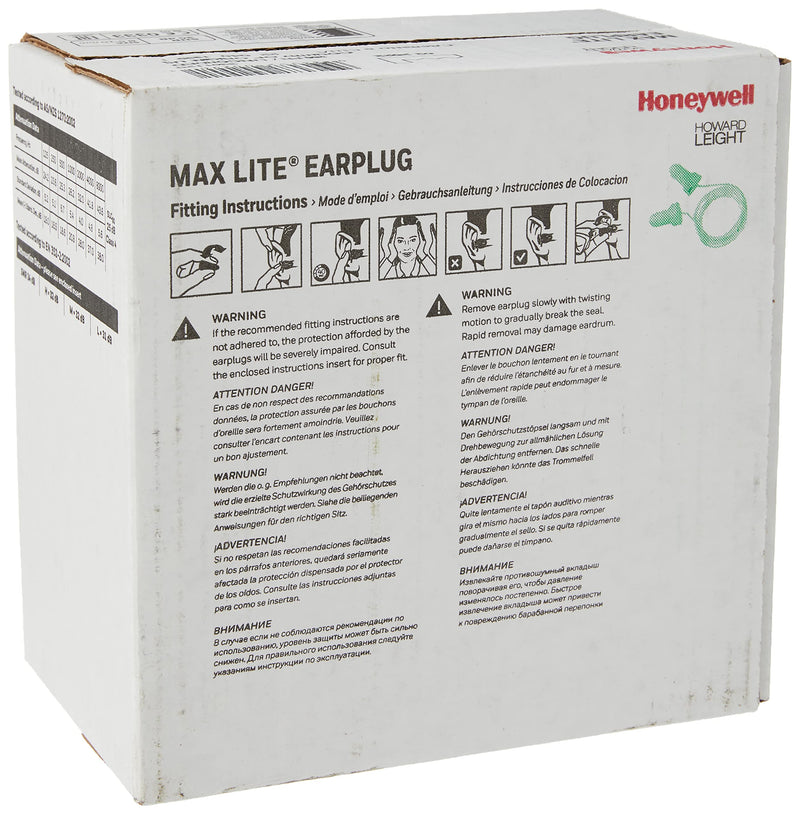 Howard Leight by Honeywell 3301120 Max Lite Disposable Earplugs - NewNest Australia