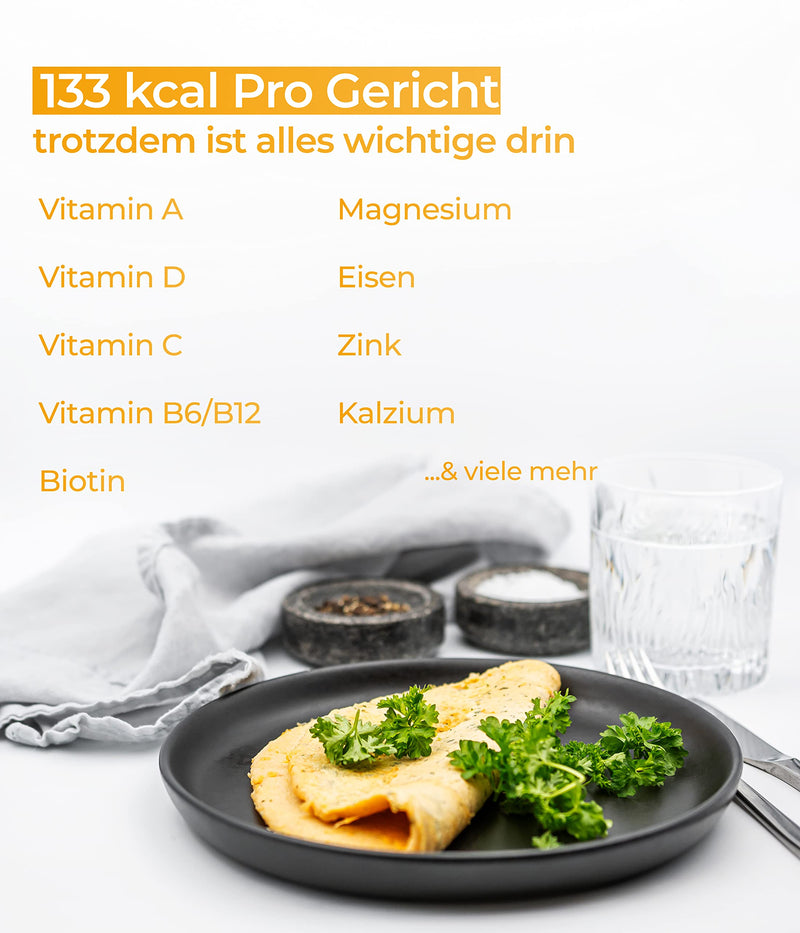 NUPO® Diet Meal Replacement extreme [Egg Omelette - 10 portions] - Low calorie diet, gluten free & GMO free - Complete meal replacement for weight loss - Food replacement - Food replacement for weight loss Egg Omelette 10 portions (pack of 1) - NewNest Australia