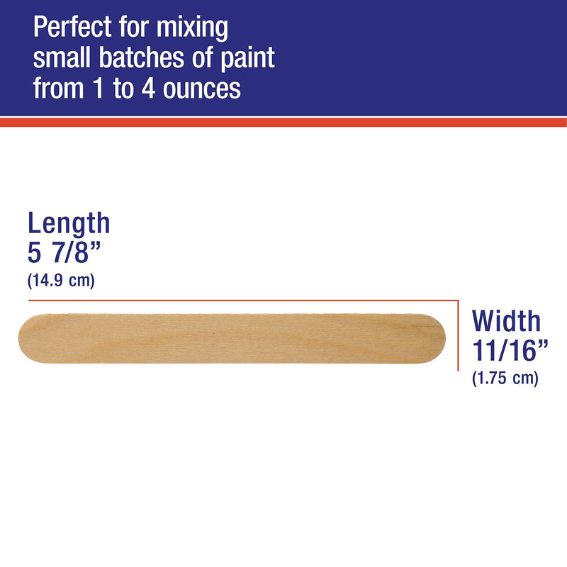 TCP Global Wood Paint Mixing Sticks - 50 Pack - Automotive, Crafts, Airbrush, Art - NewNest Australia