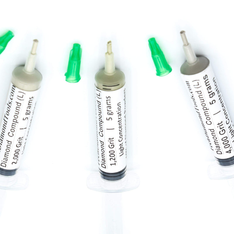 TechDiamondTools KIt of 3 Diamond Polishing Compound Polishing Paste 1200 2000 4000 Grit for Marble Glass Metal Rock Jewelry Resin Silver Gemstone with 10% of Diamond Powder USA Made 4000 2000 1200 grit - NewNest Australia