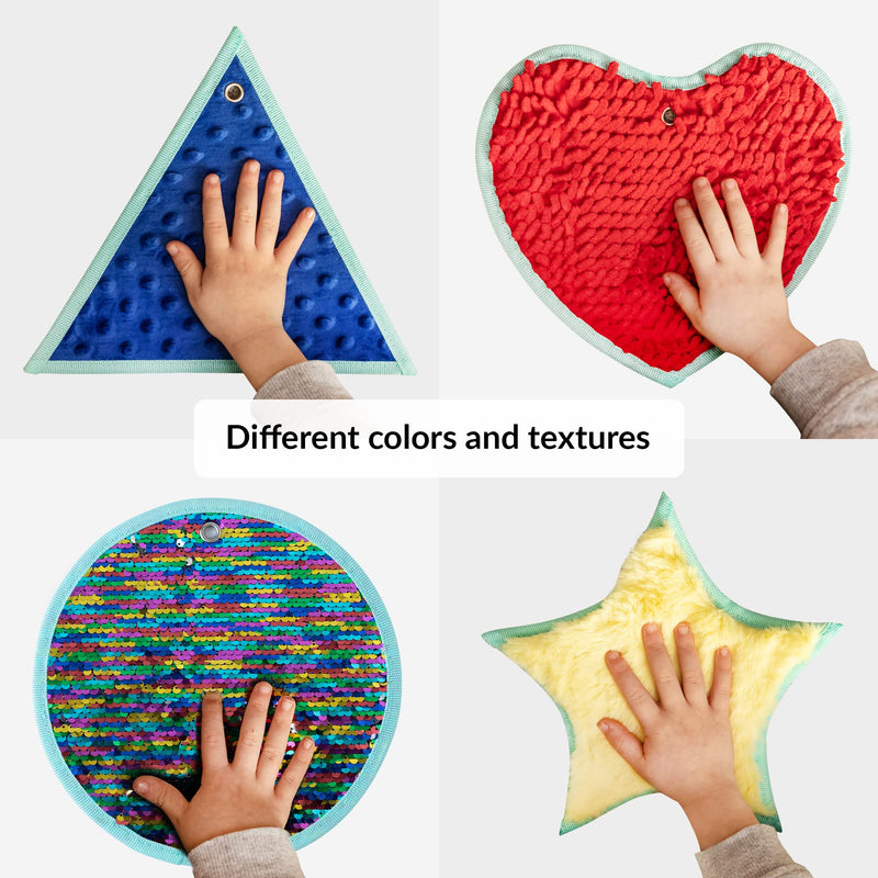 Sensory Mats for Autistic Children | Sensory Tiles for Kids | Sensory Wall Panel | Multi-Sensory Exploration | Sensory Toys | Sensory Room Equipment | Sensory Disorder Toys for Tactile Play Shapes - NewNest Australia