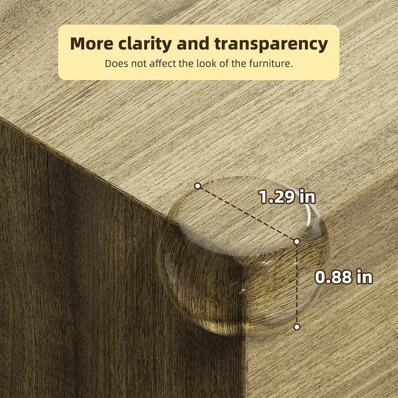 Corner Protector for Baby, Protectors Guards - Furniture Corner Guard & Edge Safety Bumpers - Baby Proof Bumper & Cushion to Cover Sharp Furniture & Table Edges - Clear and Transparent - (18 Pack) - NewNest Australia
