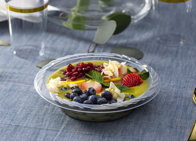 Plasticpro 18 ounce Premium Crystal Clear Disposable Plastic Party Bowls Pack of 20 18 Ounce Bowls - NewNest Australia