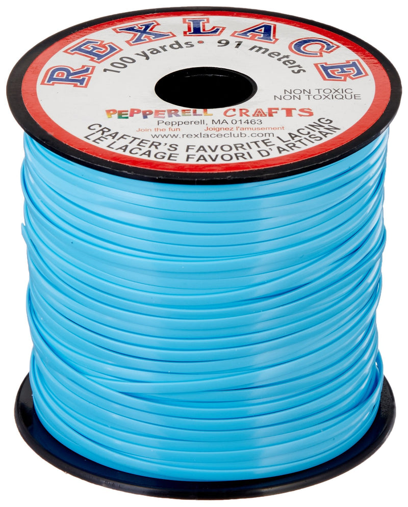 Pepperell Rexlace Plastic Craft Lace, 3/32-Inch Wide, Baby Blue - NewNest Australia