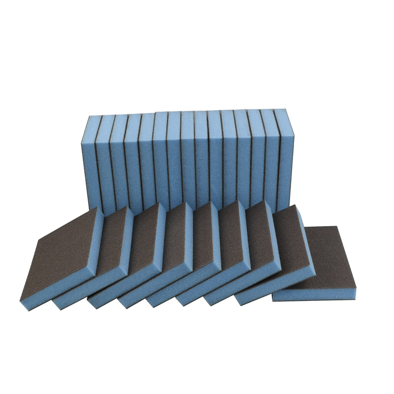 Kekow Sanding Sponges, Fine Grit, 3.82"X 2.72"X 0.47", 24 Packs - NewNest Australia