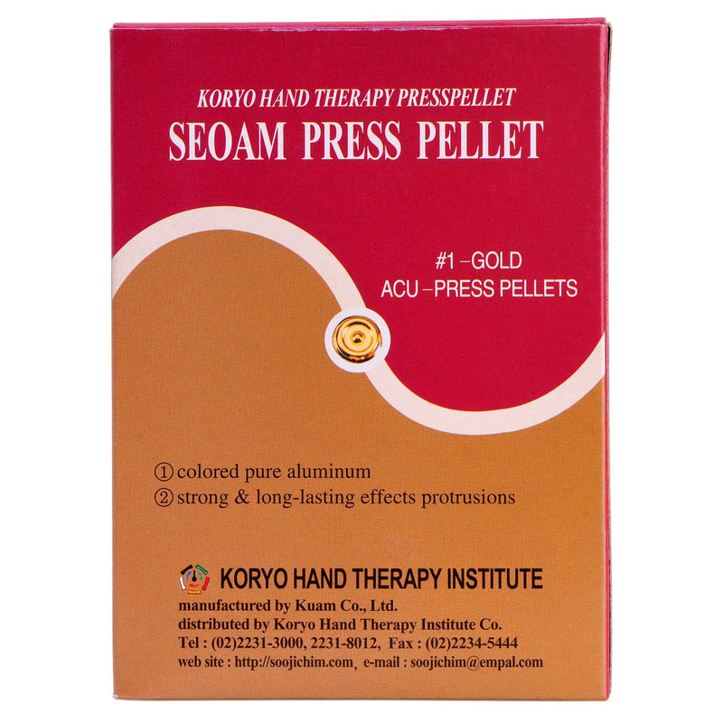 Korean Koryo Hand Therapy - KHT Seoam Seoambong Press Pellet #1-Gold (1) - NewNest Australia