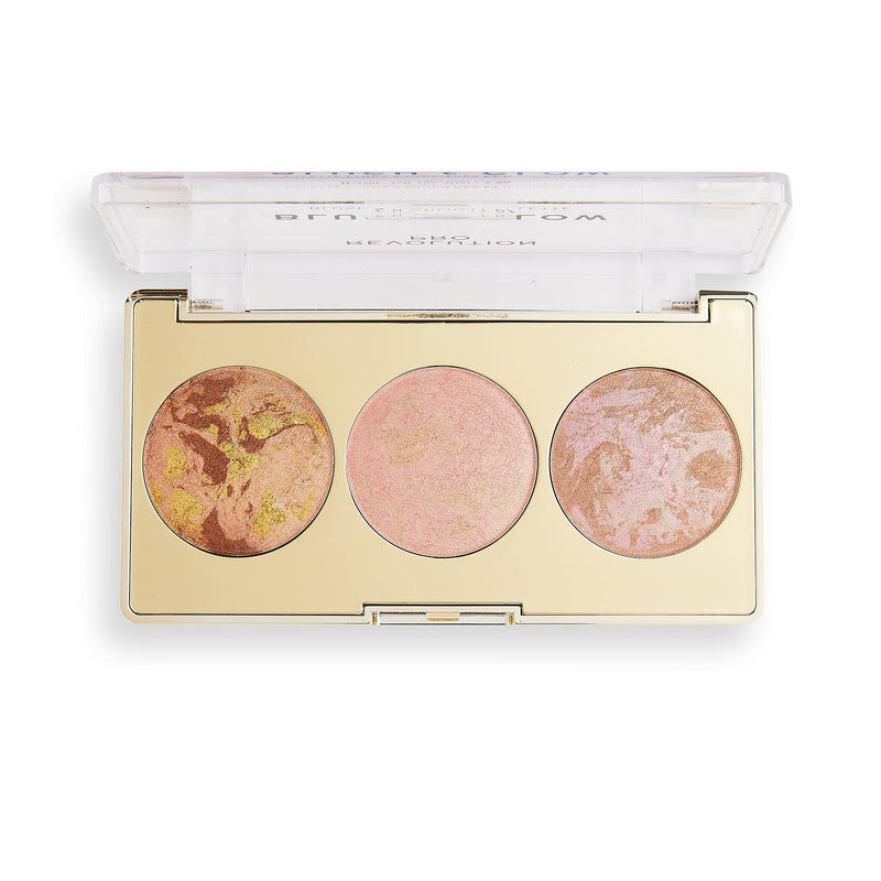 Revolution Pro Blush & Glow Face Palette Peach Glow - NewNest Australia