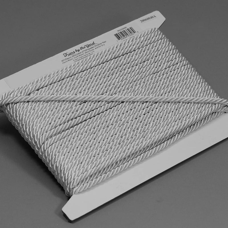 Trims by the Yard Charlotte 3/16" Twisted Cord White | (10 Yard Cut) Trim - NewNest Australia