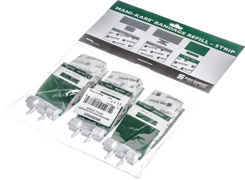 San Jamar MKBR901 Mani-Kare Bandage Dispenser Refill - Strip, Green - NewNest Australia