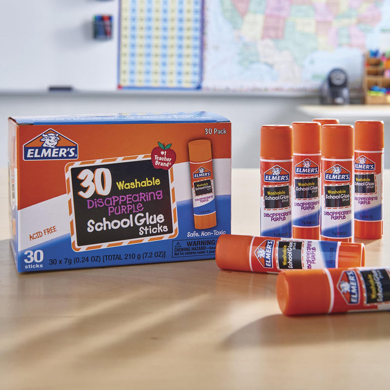 Elmer's All Purpose School Glue Sticks, Washable, 7 Gram, 30 Count - NewNest Australia