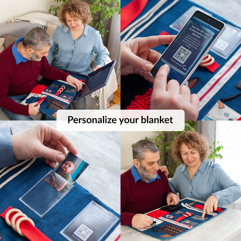 Fidget Blanket for Dementia | Calming & Comforting Dementia Activities for Seniors | Dementia Products for Elderly | Dementia Blanket | Helps Alzheimer’s, Dementia, Asperger’s, Anxiety - NewNest Australia