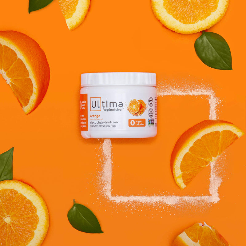 Ultima Replenisher Hydrating Electrolyte Powder, Orange, 30 Servings, Sugar-Free, no Carbs, no Calories, Keto, Gluten-Free, Non-GMO, Vegan - NewNest Australia