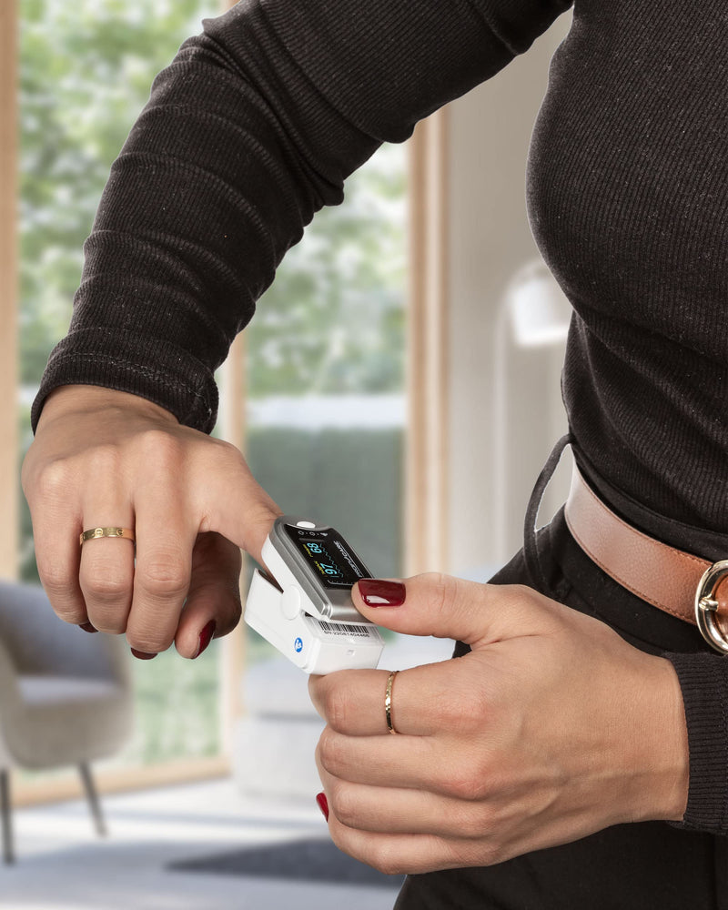 Proficare Pc-Po 3104 Pulse Oximeter For Measuring Pulse And Oxygen Saturation On The Finger, 3-In-1 For Measuring Pulse, Oxygen Saturation And Perfusion Index, Oximeter Finger Clip - NewNest Australia