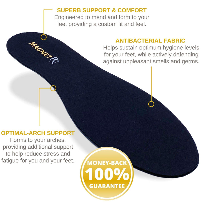 MagnetRX® Magnetic Shoe Insoles - Gel Comfort Magnetic Shoe Inserts with Magnets - Foot Orthotics Magnetic Insoles (Women’s: US 5-10 / EU 35-40) Women’s: US 5-10 / EU 35-40 - NewNest Australia