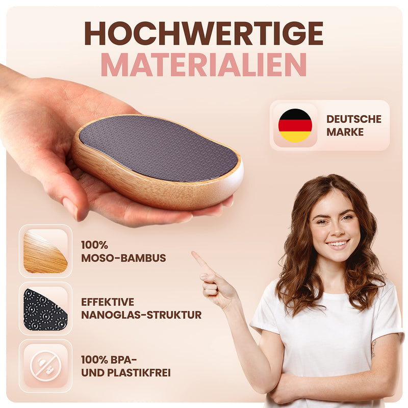 Bambua Callus Remover - [100% Anti-Callus Effect] Callus Removal Foot - For Foot Care For Beautiful Feet - Effective Nano Glass - Professional Pedicure - Premium Callus File (Black) - NewNest Australia