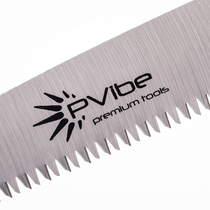 PVibe Tools Heavy Duty Pruning Saw - 10" Razor Sharp Straight Crosscut Blade - Ergonomical Comfort Handle Perfect for Trimming Trees, Plants, Shrubs, Wood, and More! Includes Blade Sheath Cover - NewNest Australia