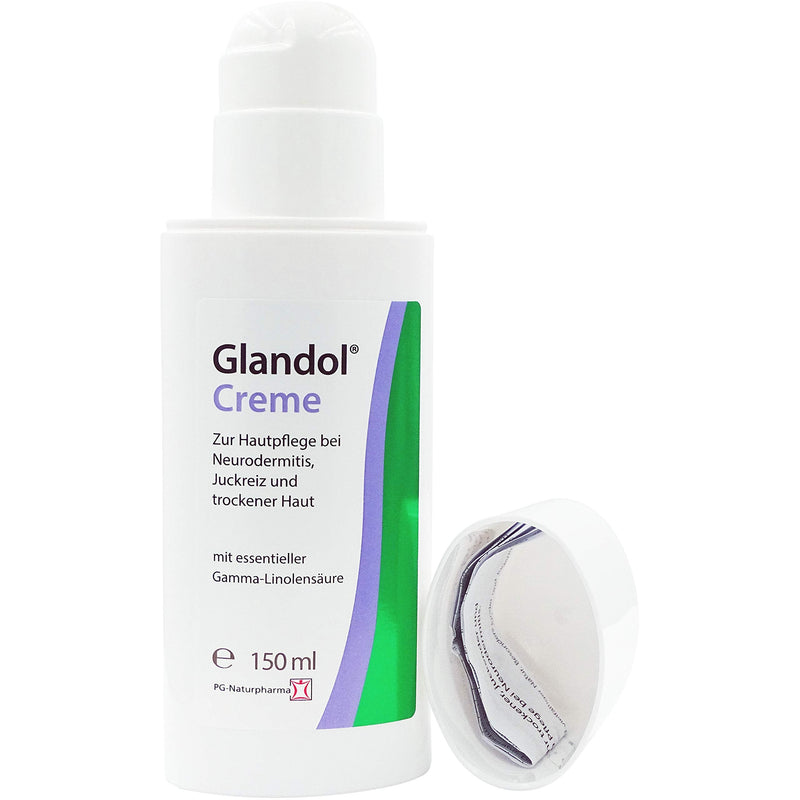 Glandol Cream, Xl Dispenser 150 Ml, Neurodermatitis Cream (Psoriasis) - Neurodermatitis Treatment - Eczema Skin Cream, Dry Skin & Itching Cream - Without Cortisone - NewNest Australia