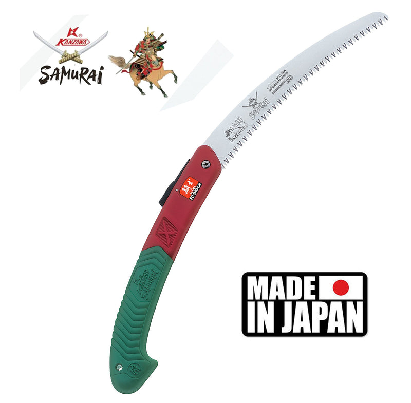 Samurai KISI FC-240-LH / 9 1/2" (24cm) Folding Curved Blade Saw Made in Japan - NewNest Australia