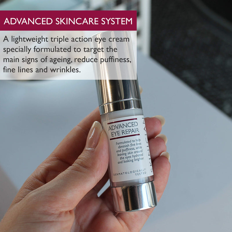 SKINICIAN Advanced Eye Cream - Eye Repair Rejuvenation to Revitalise and Brighten - Salon Professional Anti Ageing Peptide Complex for a Youthful Complexion (15ml) - NewNest Australia