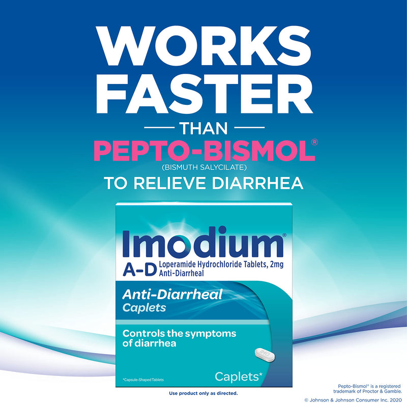 Imodium AD Diarrhea Relief Caplets with Loperamide Hydrochloride, 12 Count 12 Count (Pack of 1) - NewNest Australia