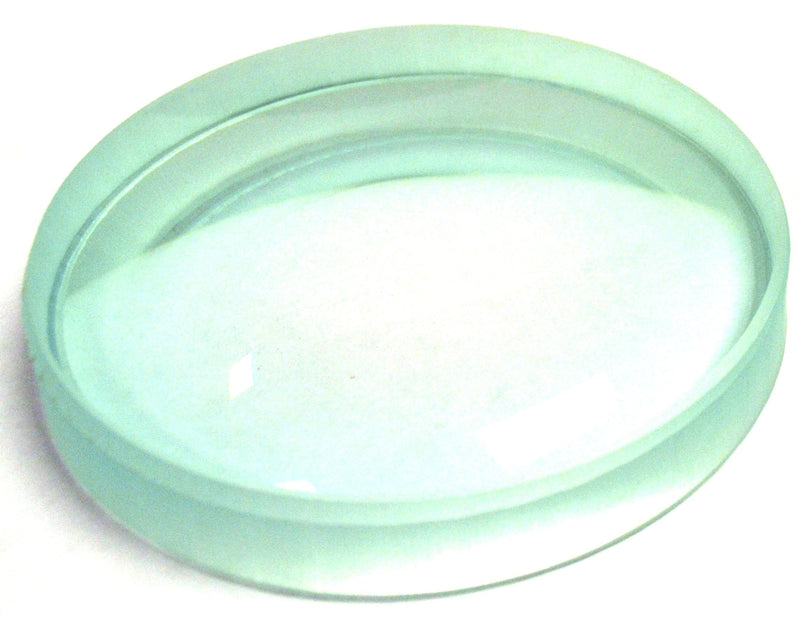 Optical Glass Lens, 3" (75mm) - 200mm Focal Length - Ground, Beveled Edges - Use as Top Spinning Base - Eisco Labs - NewNest Australia