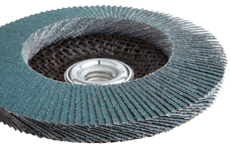 Forney 71921 Flap Disc, Type 29 Blue Zirconia with 5/8-Inch-11 Threaded Arbor, 60-Grit, 4-1/2-Inch - NewNest Australia