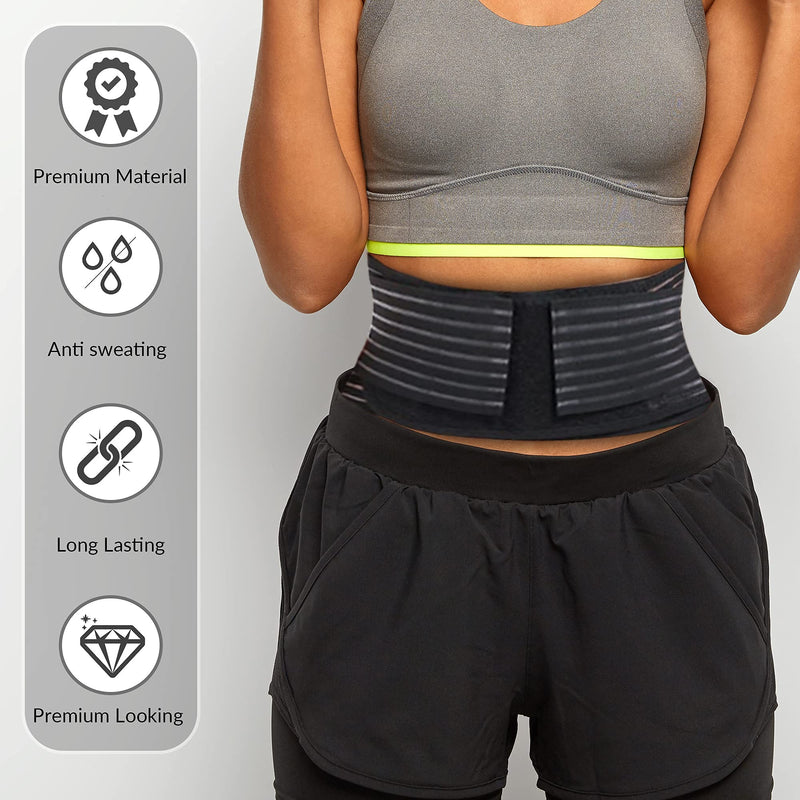 KkaFFe Back Support with Magnet, Tourmaline Magnetic Back Braces for Lower Back Pain Relief, Self Heating & Soothing Back Support Belt, Lumbar Support Belt for Herniated Disc/Sciatica (Large) Large - NewNest Australia